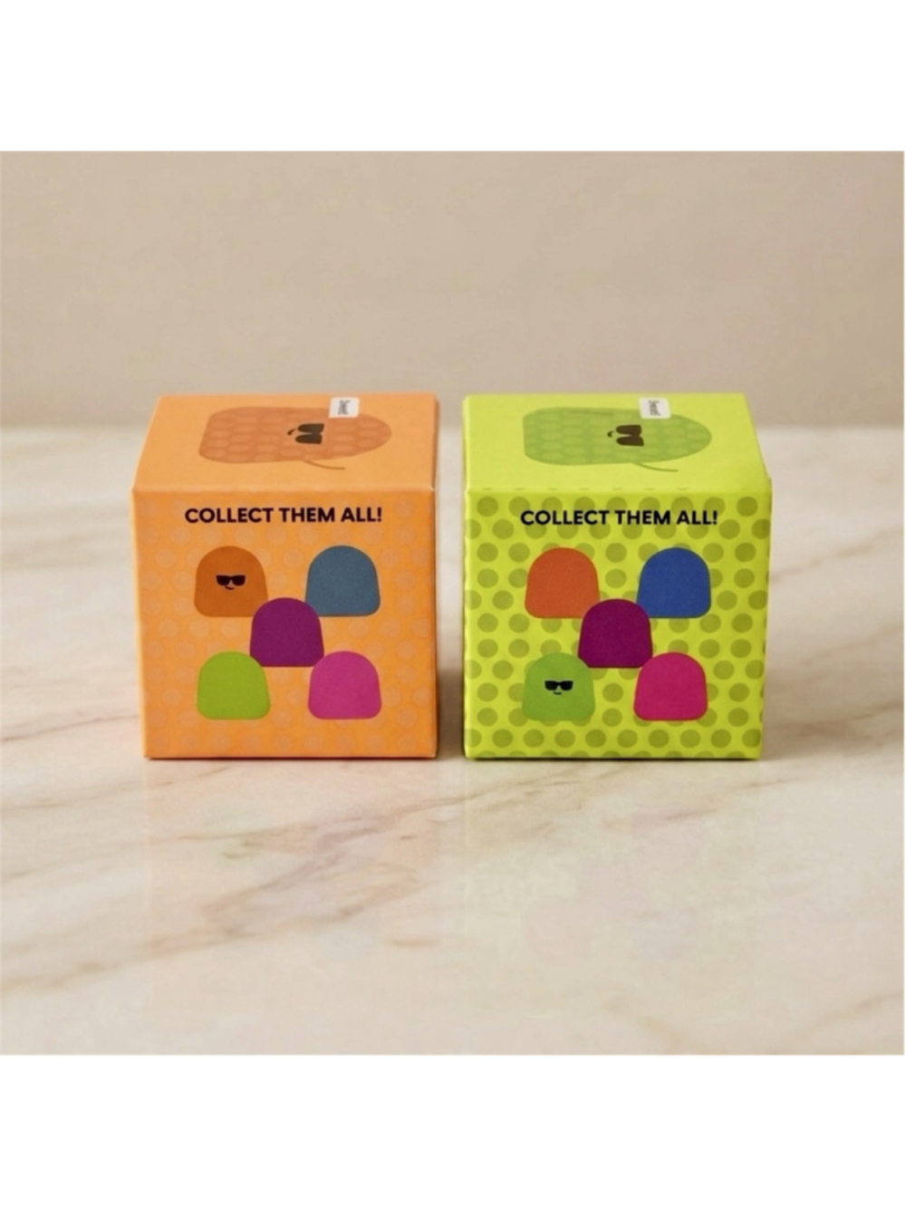 J'adore Gum Droppable Squishy Toy Set of 2 Orange Green Sensory Stress Relief* - Picture 3 of 4
